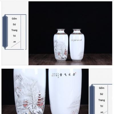 BỘ BÌNH ĐĨA CẢNH TUYẾT